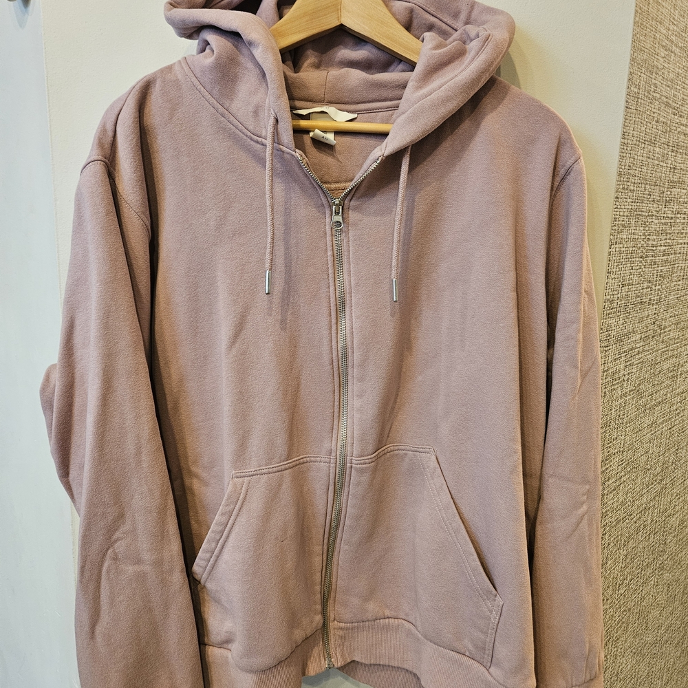 H&M Lavender Zip-Up Hoodie